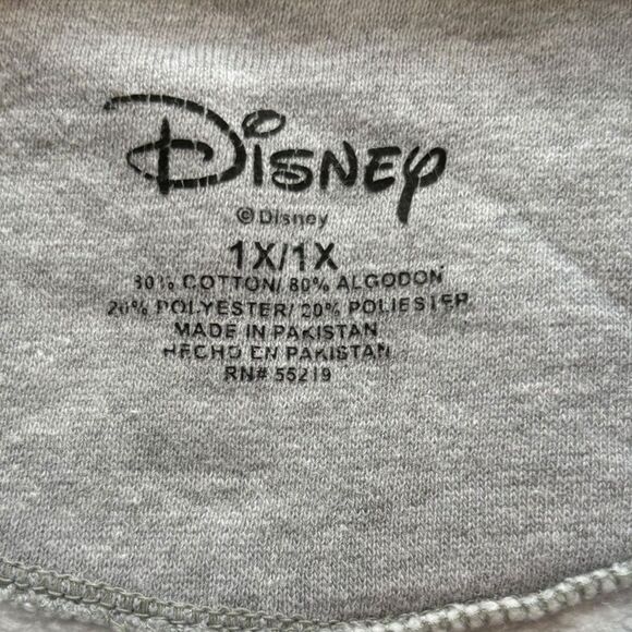 Disney Grumpy Snow White and the Seven Dwarfs Hooded Zip Up Sweatshirt Womens 1X - Picture 6 of 8